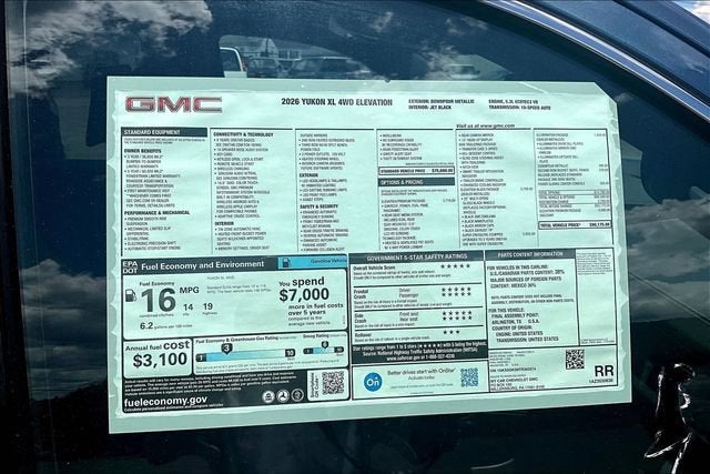 2026 GMC Yukon XL Elevation
