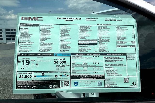 2026 GMC Canyon Elevation