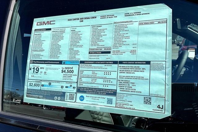 2026 GMC Canyon Denali