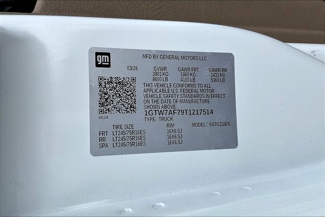 2026 GMC Savana Cargo Work Van