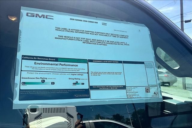2026 GMC Savana Cargo Work Van
