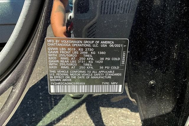 2021 Volkswagen Atlas 3.6L V6 SE w/Technology