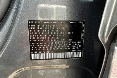 2023 Volkswagen Tiguan 2.0T SE R-Line Black