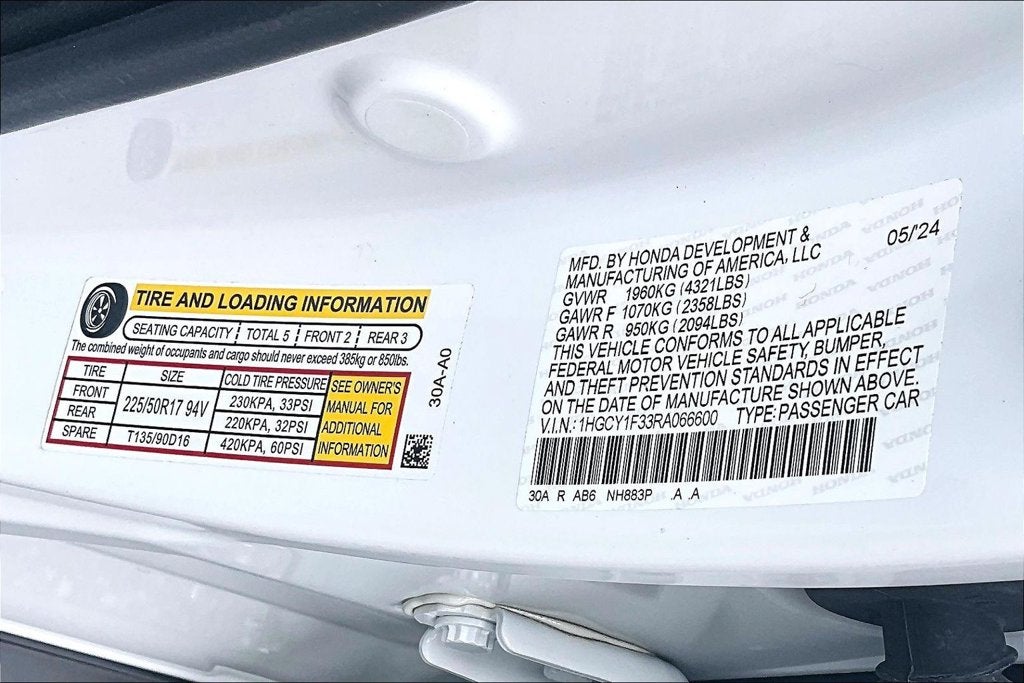 2024 Honda Accord EX