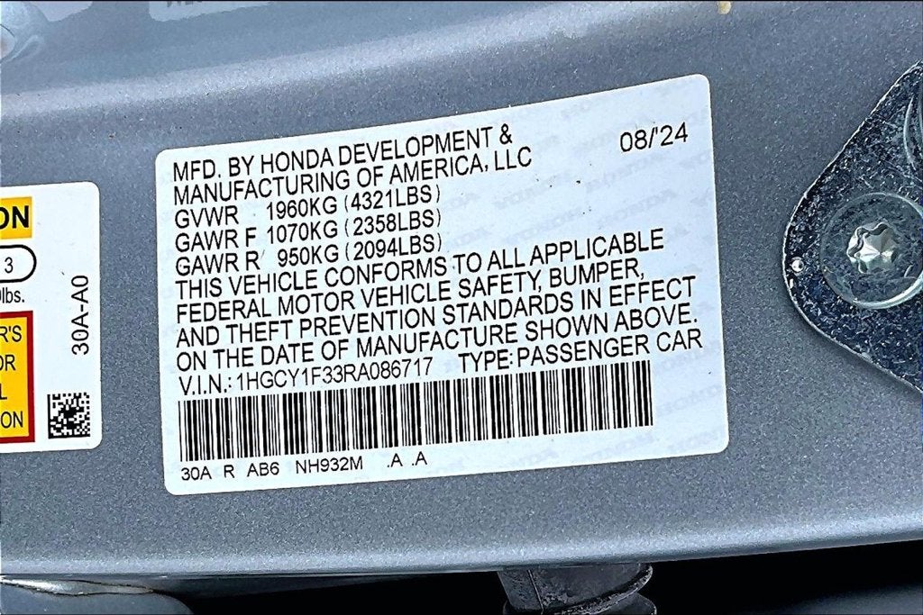 2024 Honda Accord EX