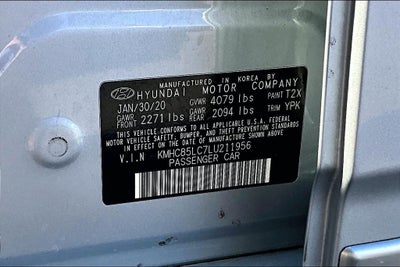 2020 Hyundai Ioniq Hybrid SEL